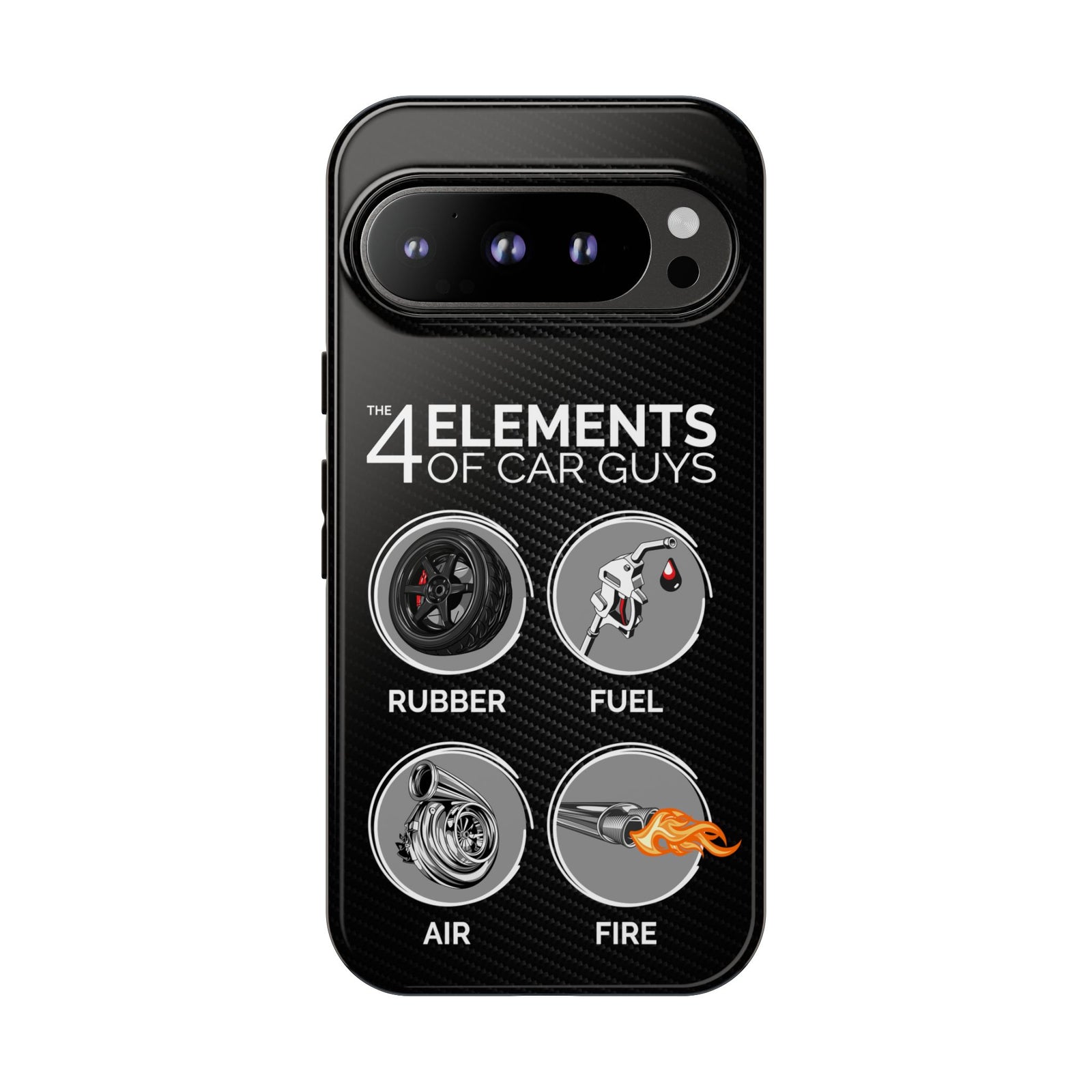 The 4 Elements of Car Guys Tough Phone Case | Funny Car Lover Gift