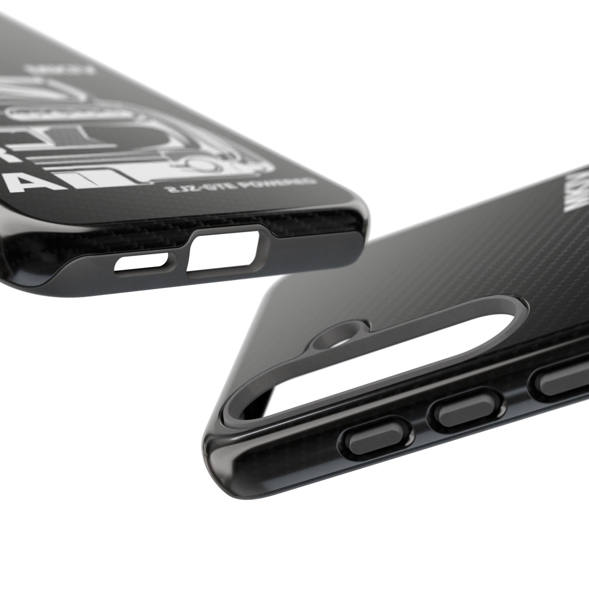 JDM Back View Tough Phone Case - Samsung Galaxy S25, glossy, edge and port close-up