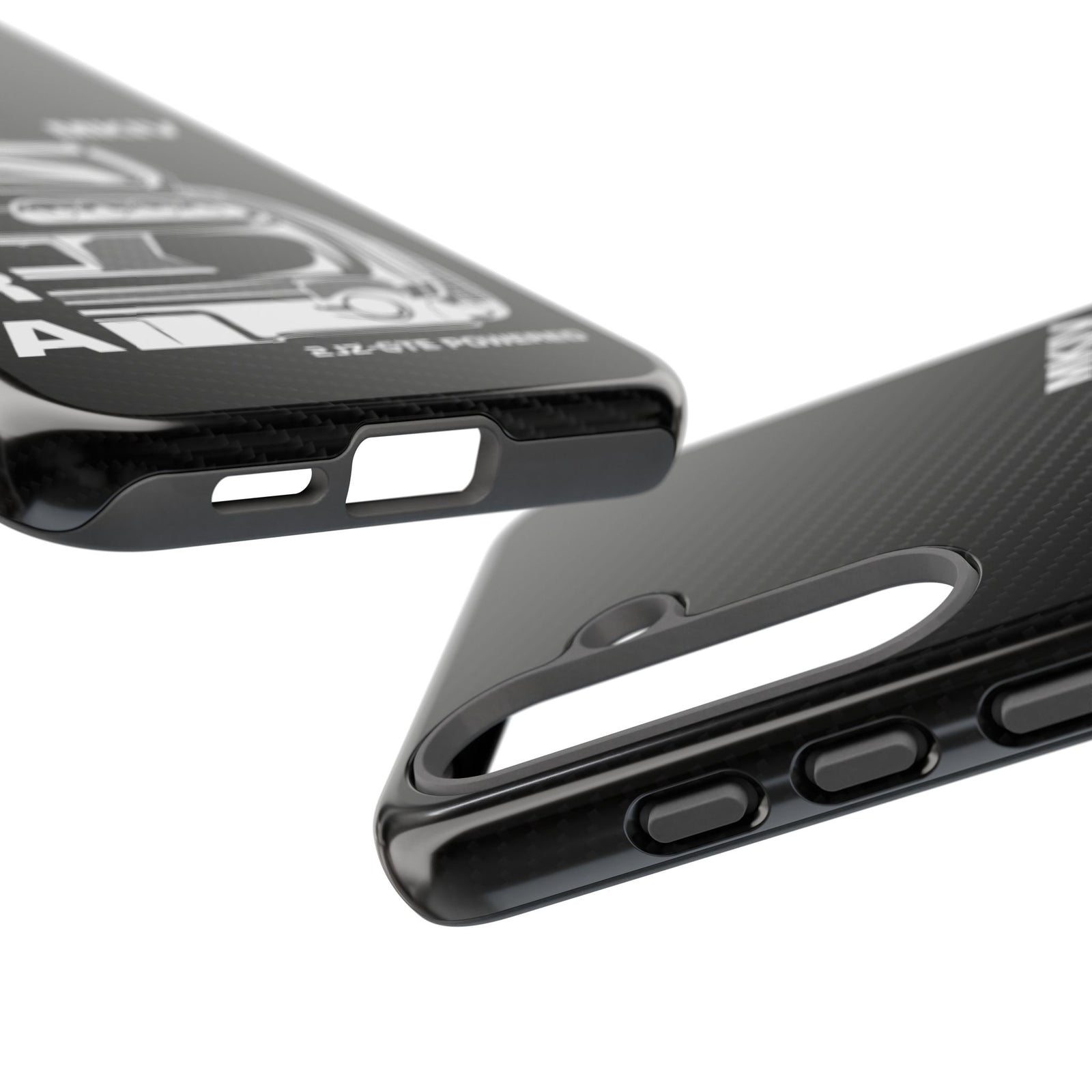 JDM Back View Tough Phone Case - Samsung Galaxy S25, glossy, edge and port close-up