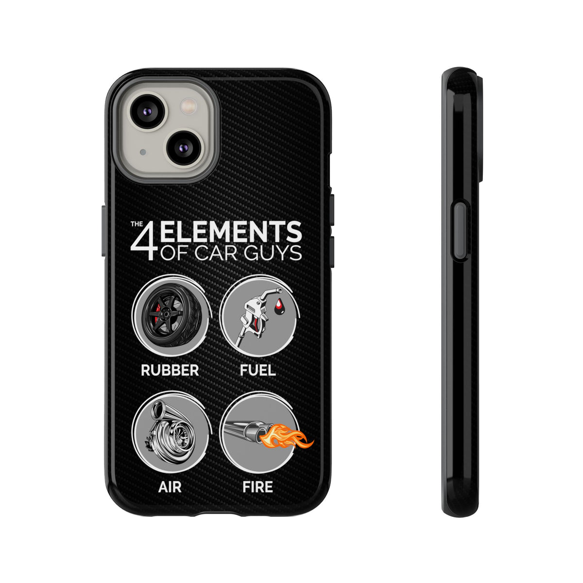 The 4 Elements of Car Guys Tough Phone Case | Funny Car Lover Gift
