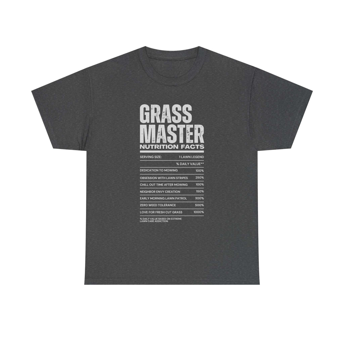 Grass Master Nutrition Facts T-Shirt t-shirt lifestyle - car guy present