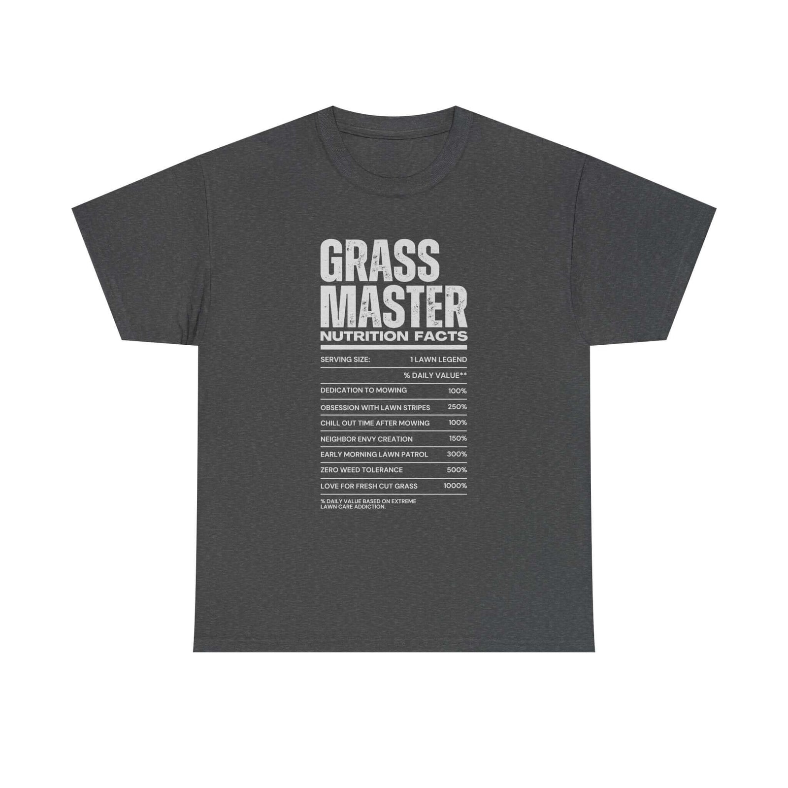 Grass Master Nutrition Facts T-Shirt t-shirt lifestyle - car guy present