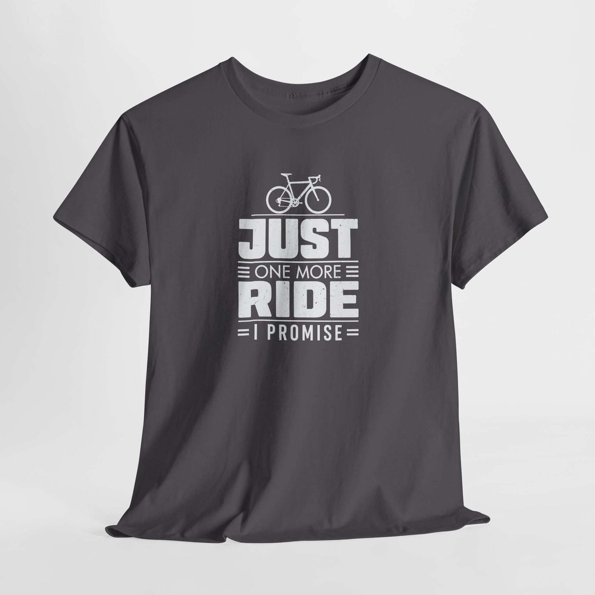 Just One More Ride shirt closeup print | Funny cyclist tee | 365CarMods