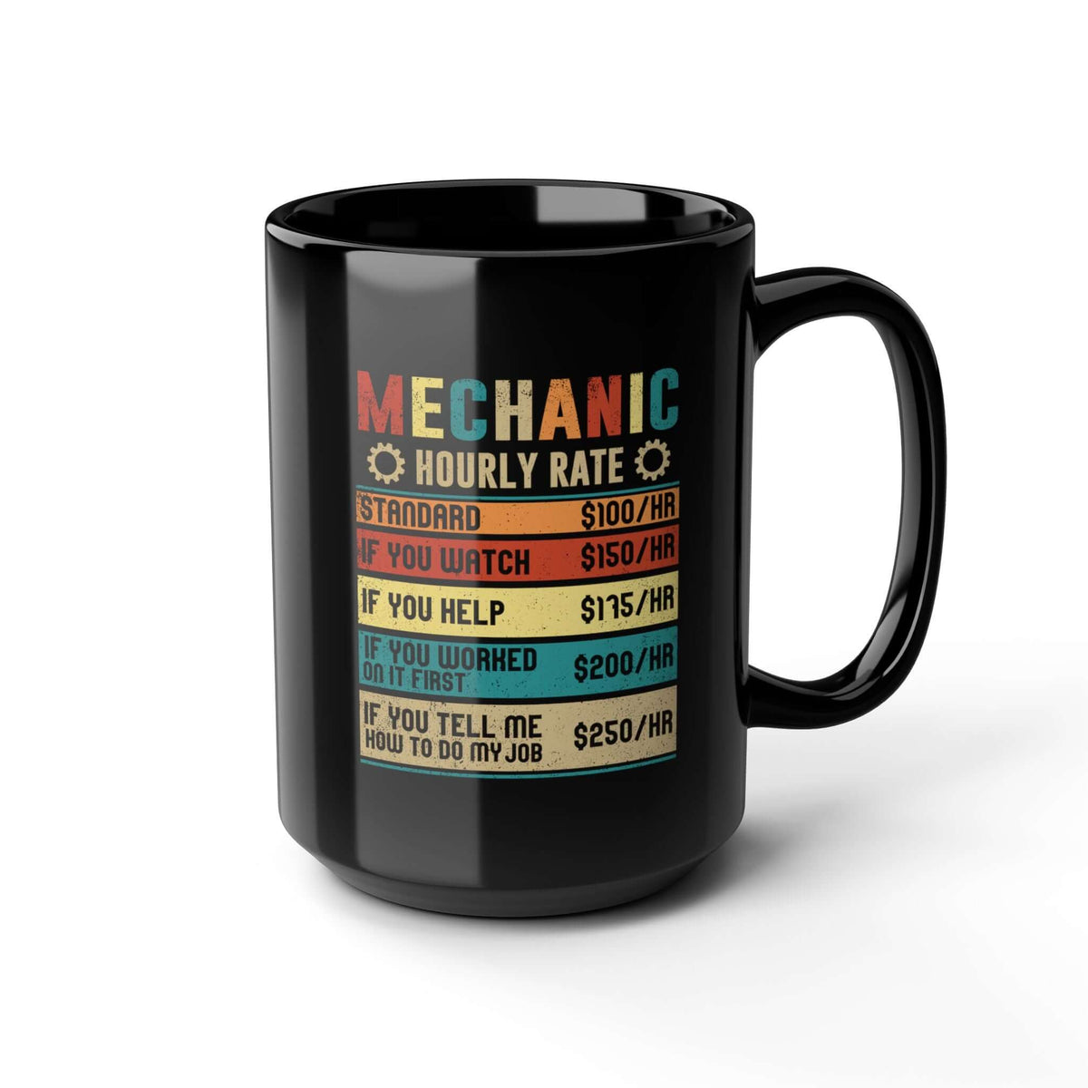 Mechanic Hourly Rate Coffee Mug coffee mug - funny car guy gift