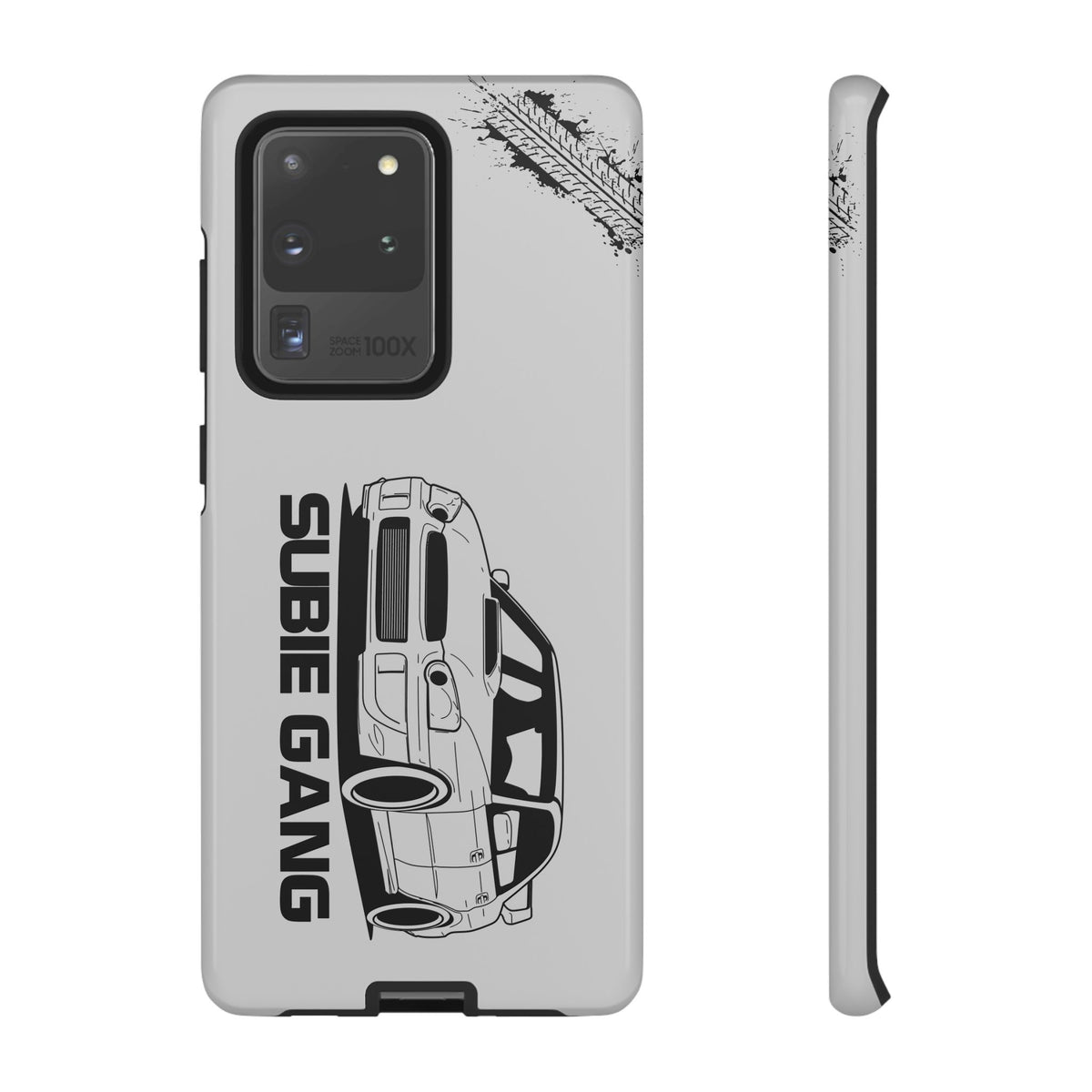 JDM Gang Tough Phone Case - Samsung Galaxy S20 Ultra, glossy, front and side view