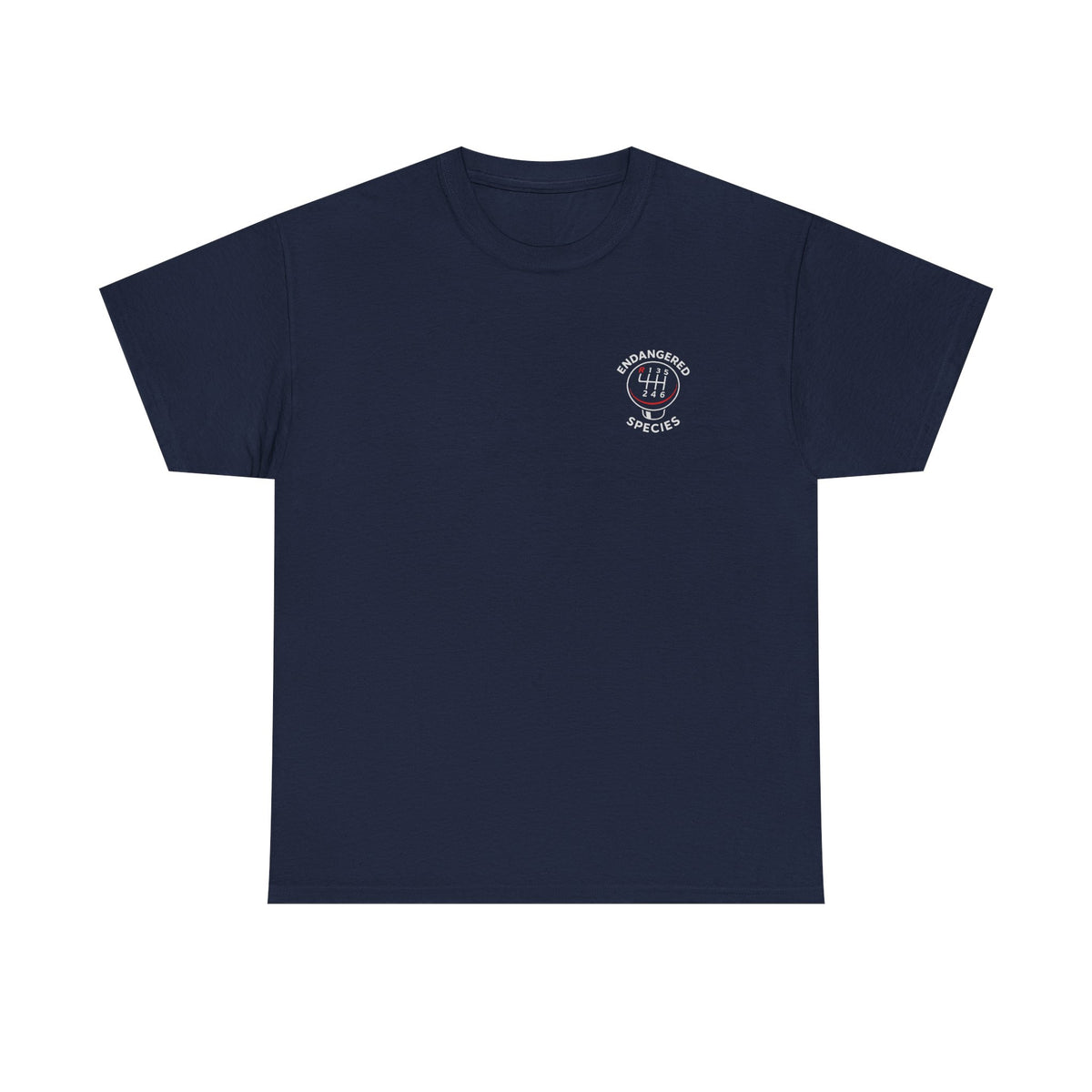 Endangered Species Stick Shift T-Shirt on model