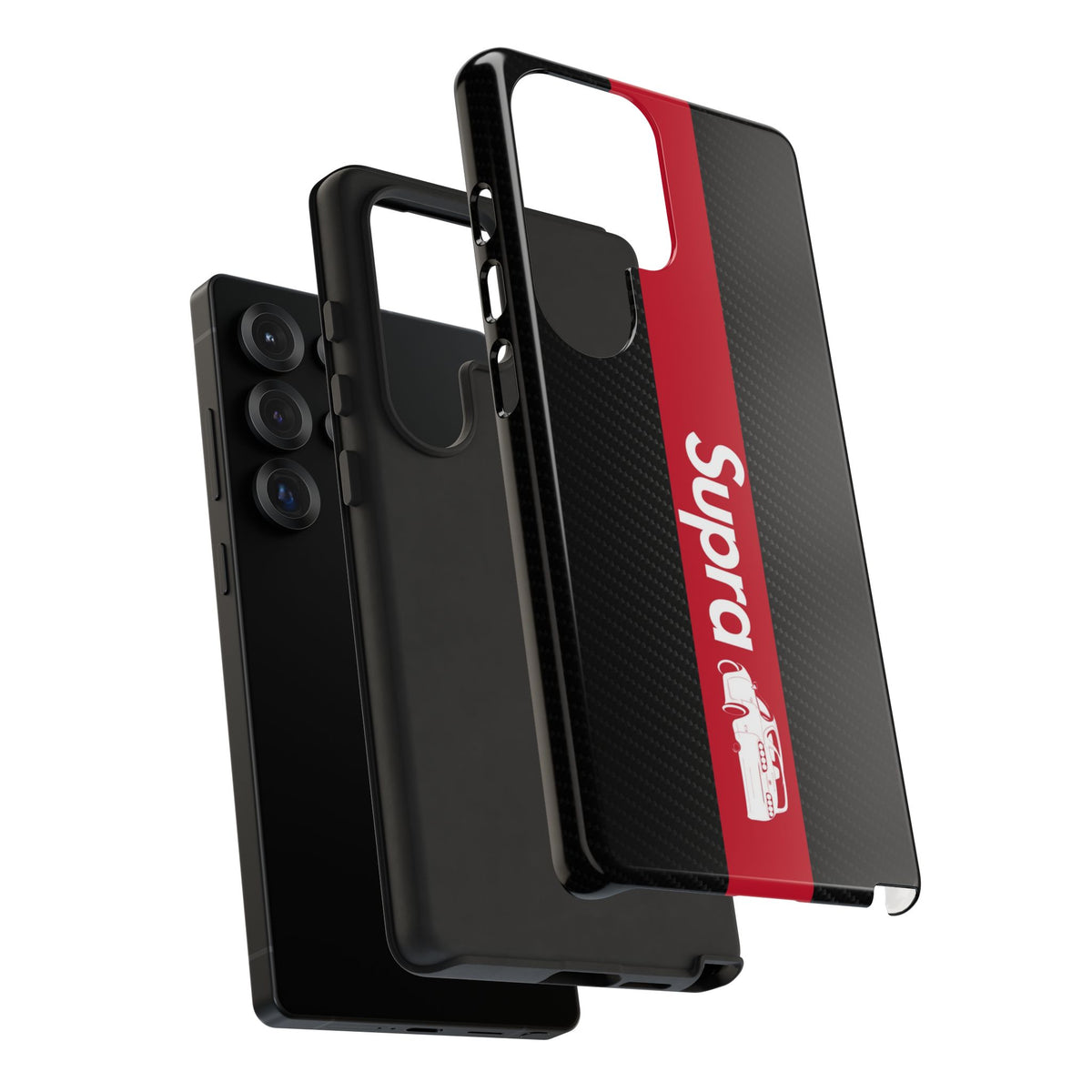 JDM Style Design Tough Phone Case - Samsung Galaxy S24 Plus, glossy, edge and port close-up