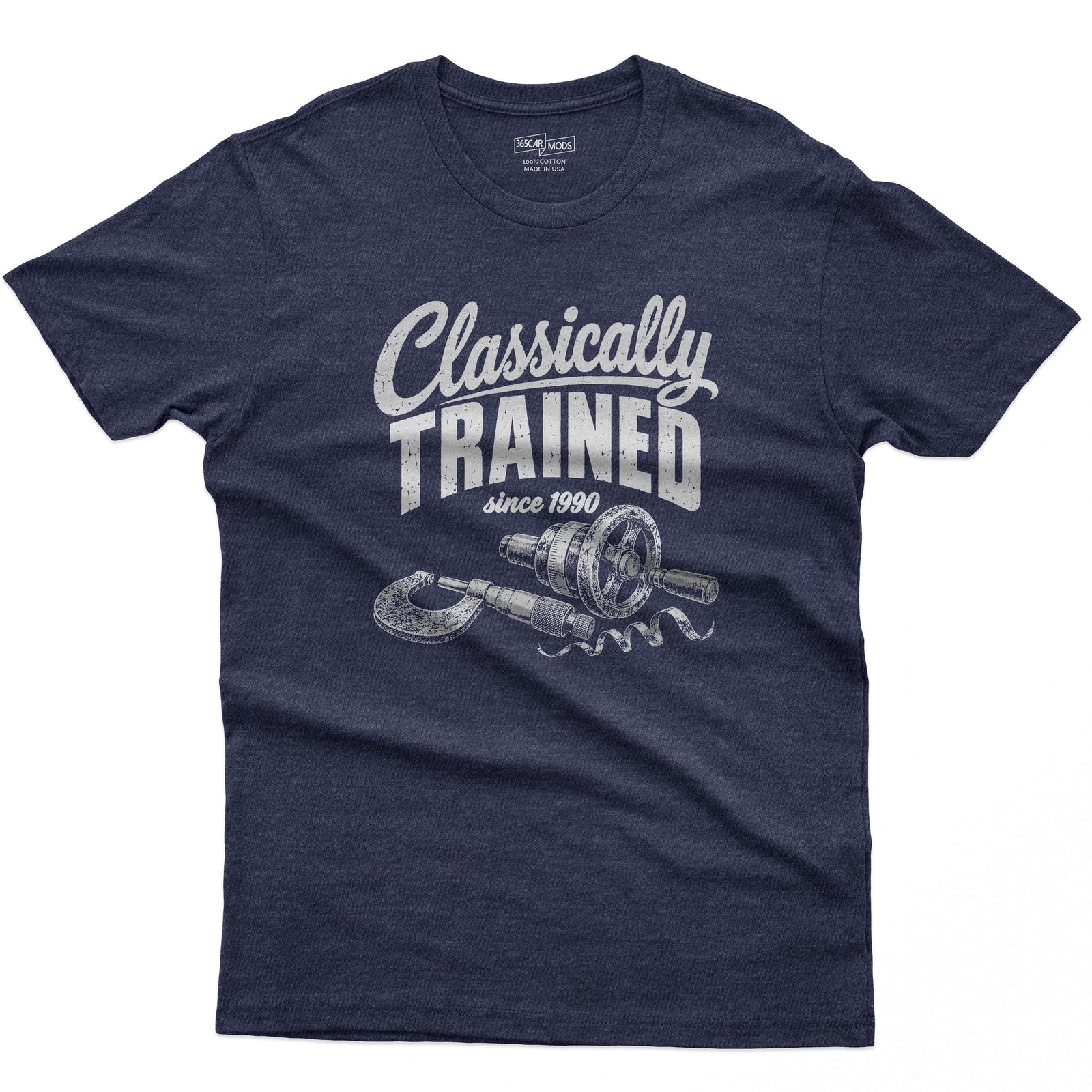 Classically Trained Machinist T-Shirt in Heather Navy