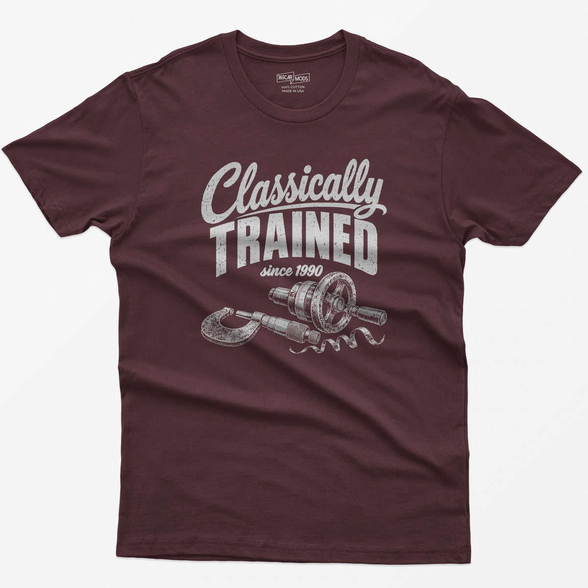 Classically Trained Machinist T-Shirt in Maroon