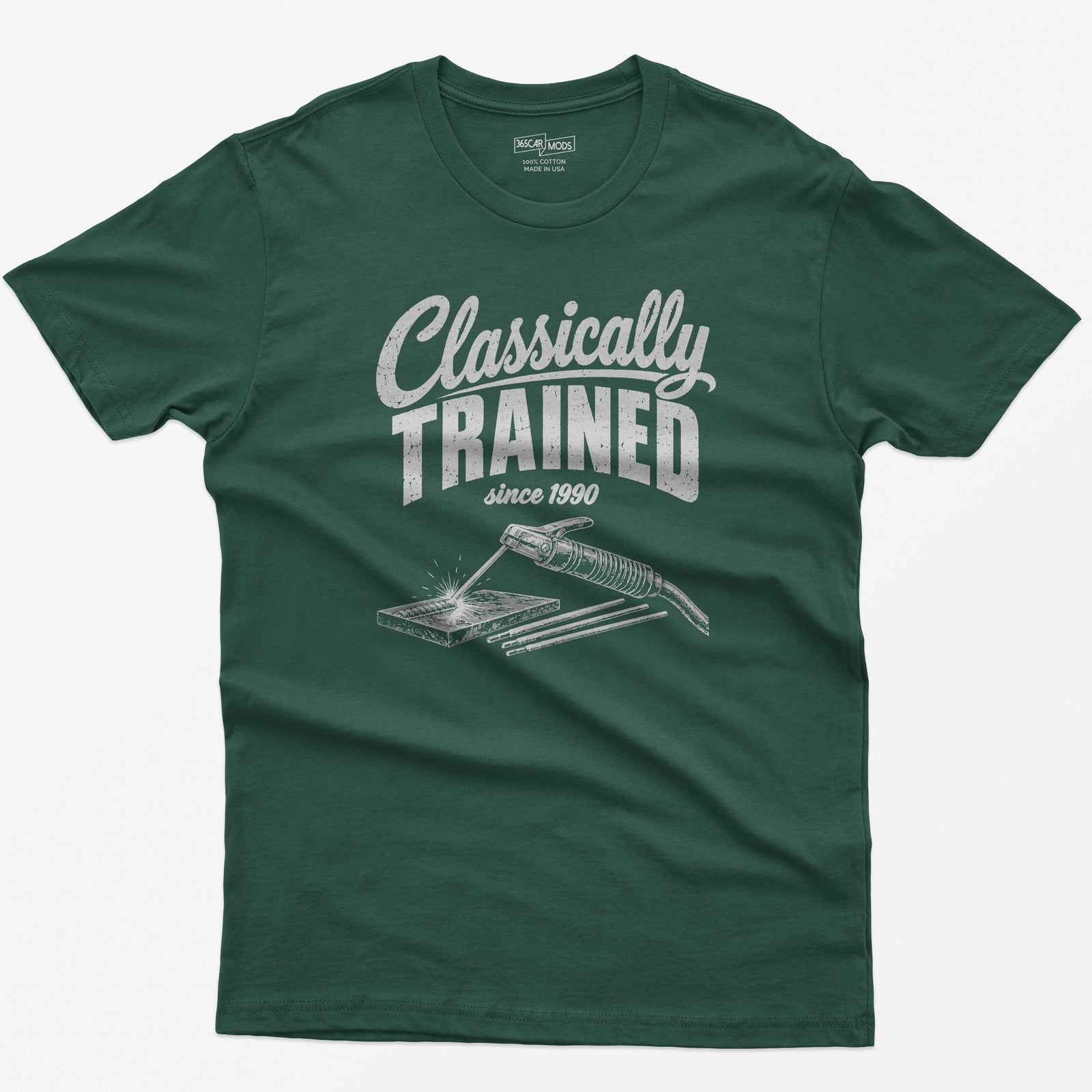 Classically Trained Welder T-Shirt in Forest Green