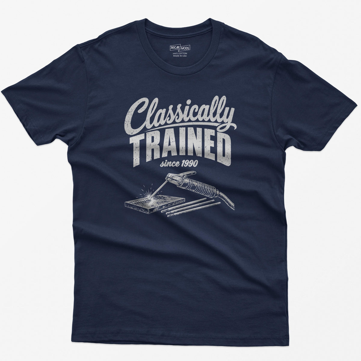 Classically Trained Welder T-Shirt in Navy