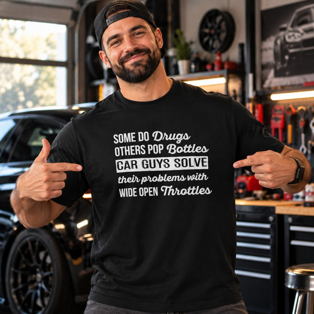 Car Guys Problems T-Shirt - lifestyle photo