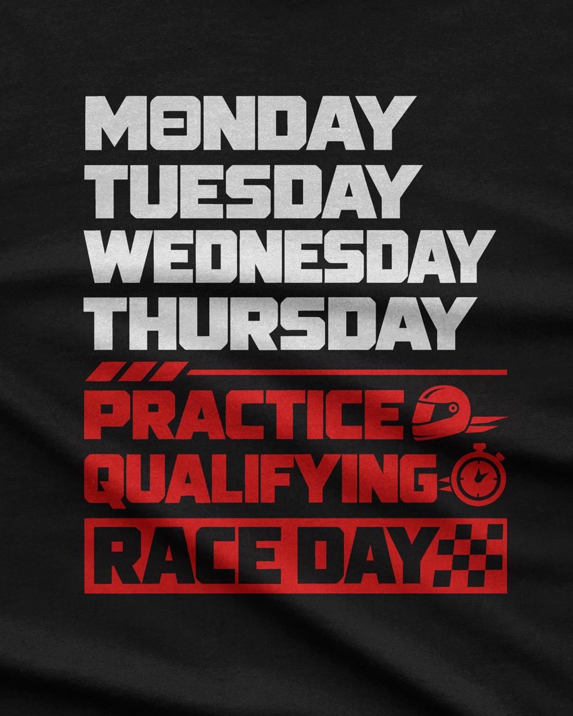Race Weekend T-Shirt - design close-up