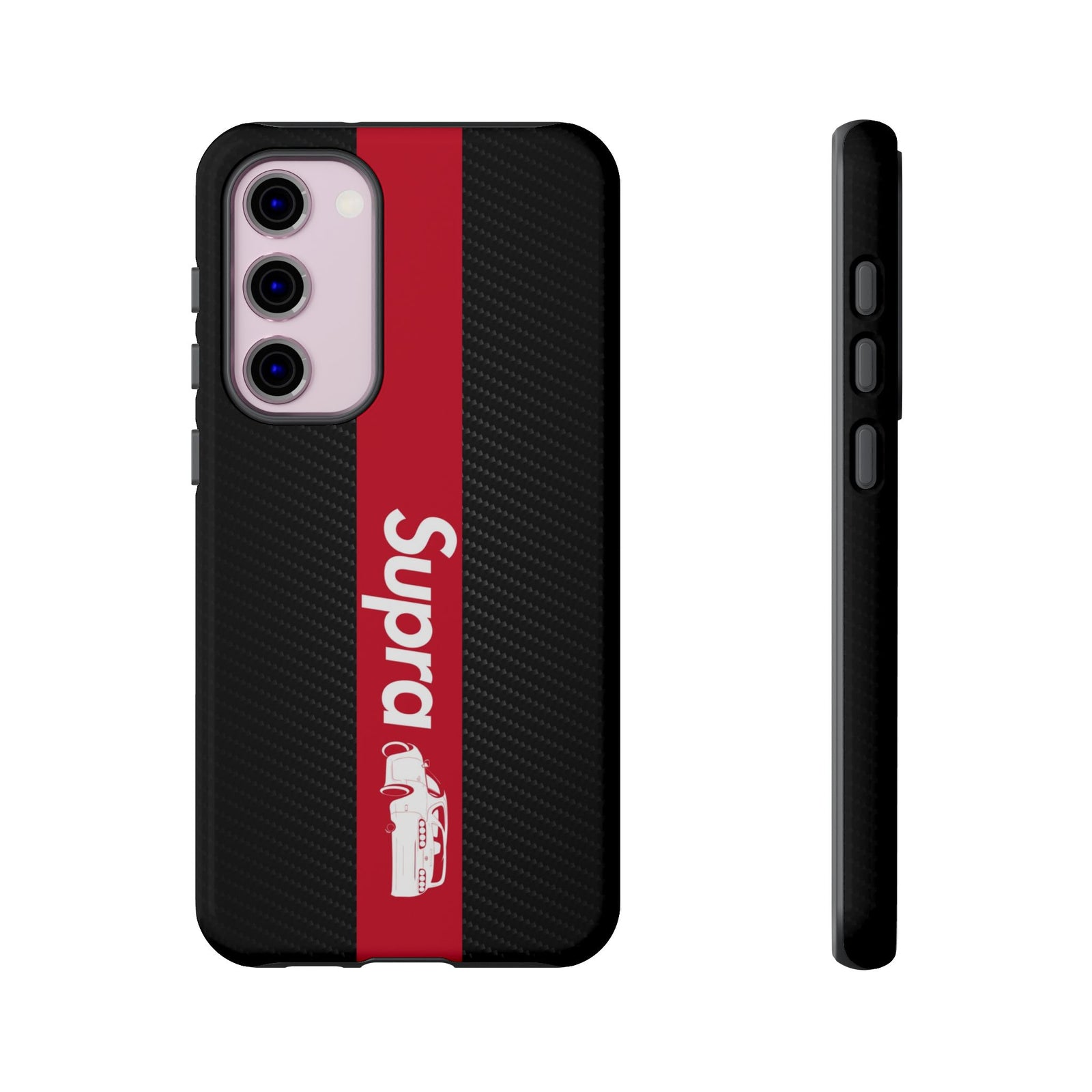 JDM Style Design Tough Phone Case - Samsung Galaxy S23 Plus, glossy, front and side view