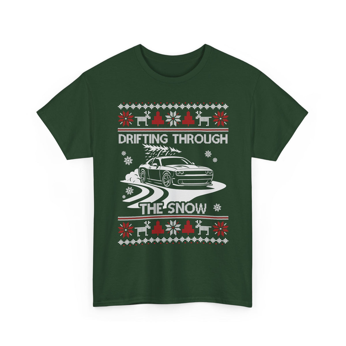 Custom Drift Car Christmas T-Shirt