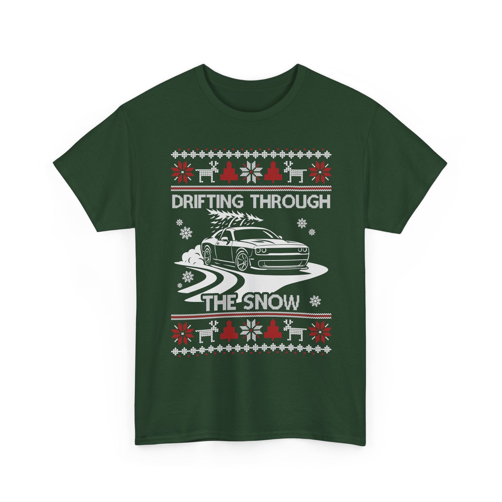 Custom Drift Car Christmas T-Shirt