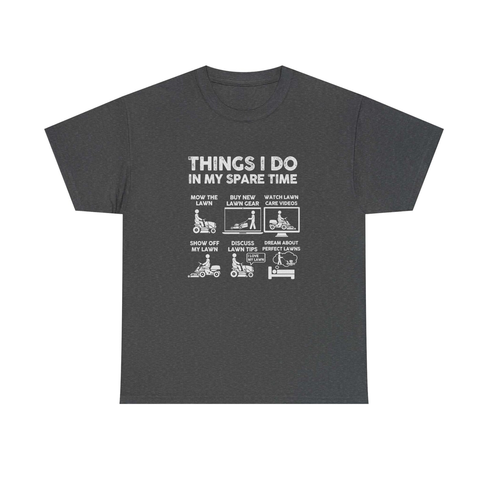 Things I Do in My Spare Time Lawn Mowing T-Shirt shirt - great gift for car fans