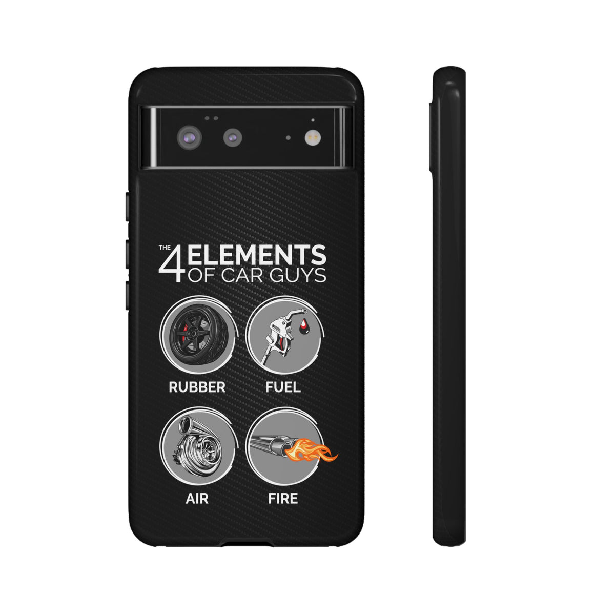 The 4 Elements of Car Guys Tough Phone Case | Funny Car Lover Gift