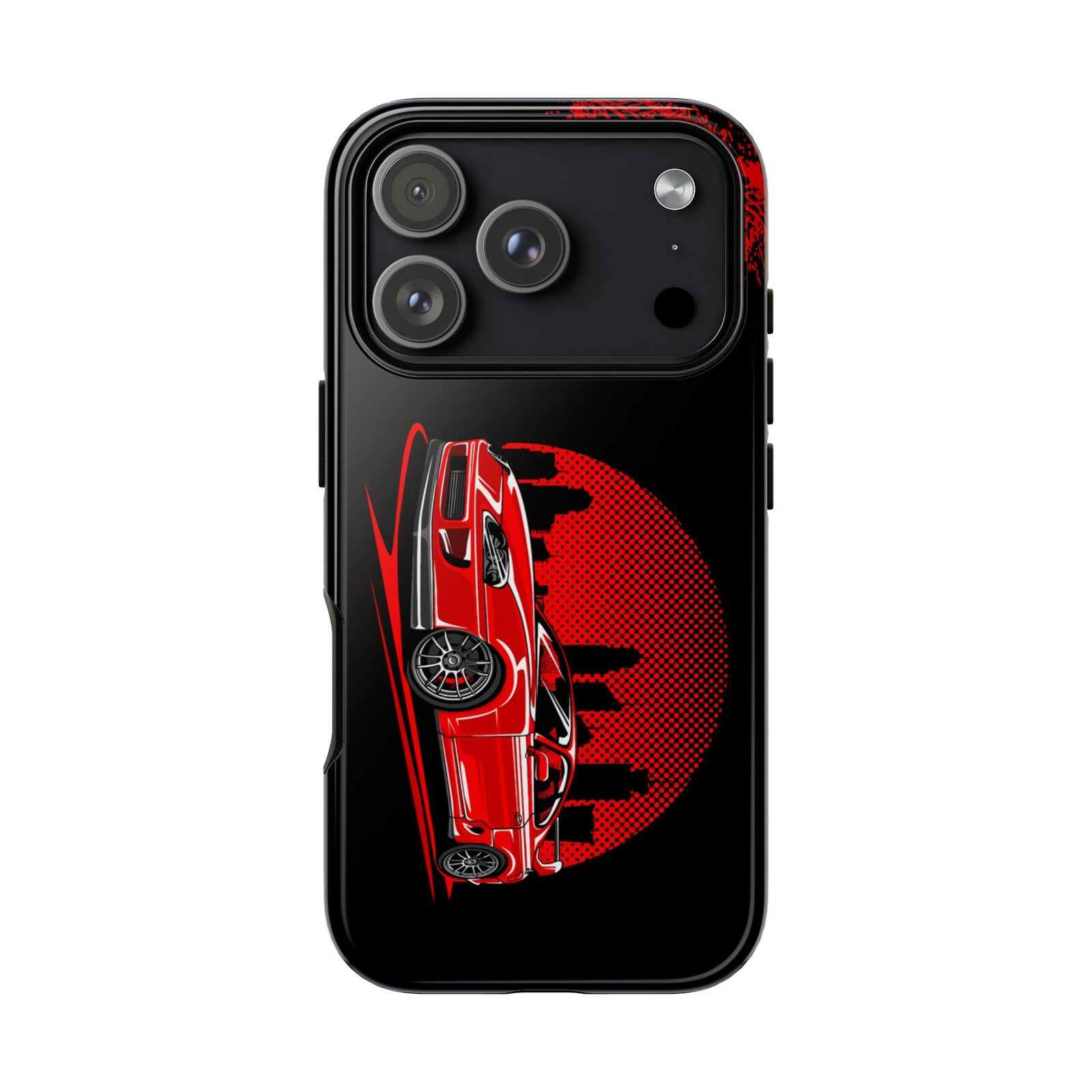 MKIV A80 Supra 2JZ Red City Tough Phone Case | JDM Car Guy Gift