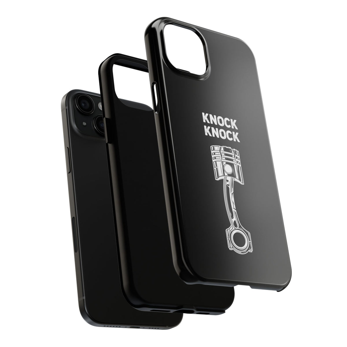 Knock Knock Broken Piston Phone Case | Funny Mechanic Car Guy Gift
