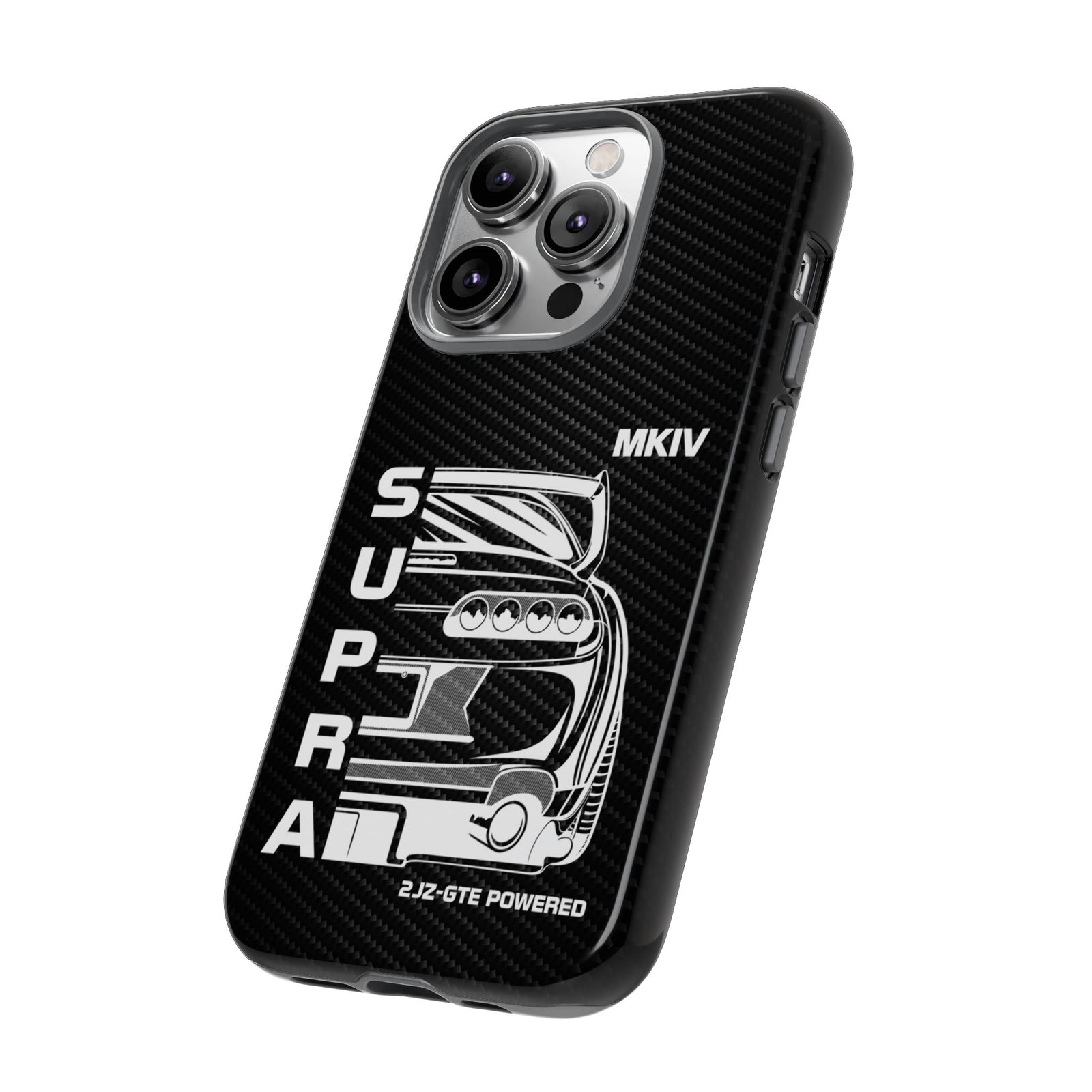 JDM Back View Tough Phone Case - iPhone 14 Pro, glossy, side view