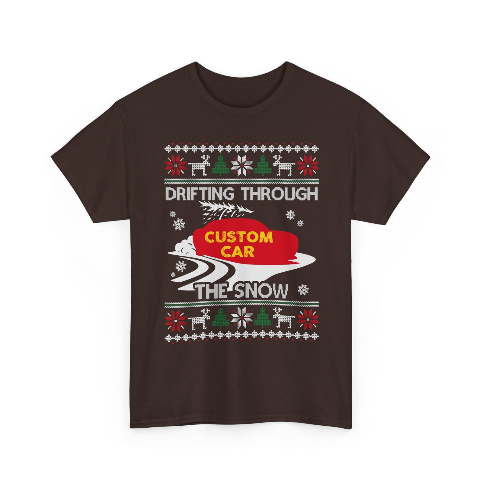 Custom Ugly Christmas Car T-Shirt