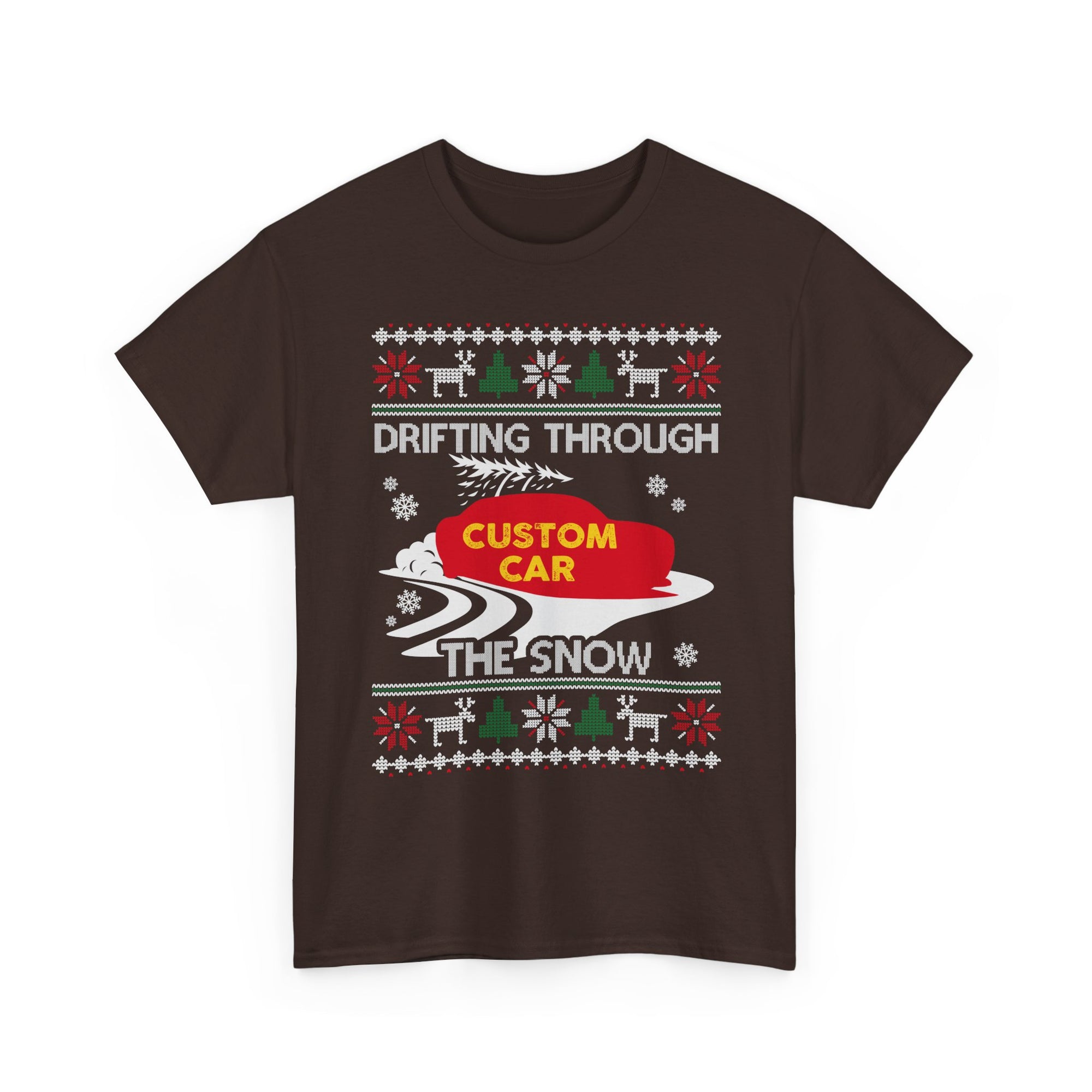 Custom Ugly Christmas Car T-Shirt