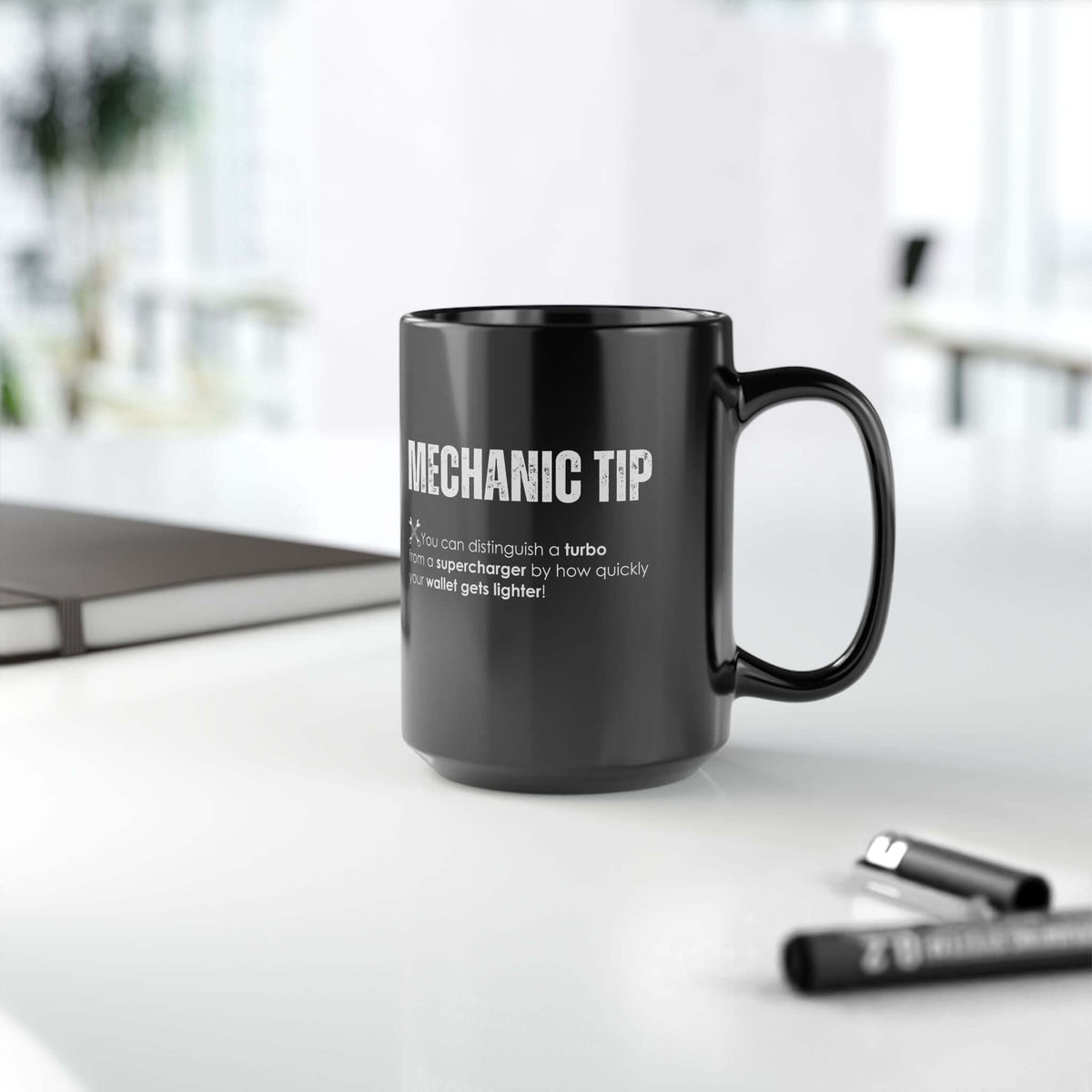 Turbo vs Supercharger Coffee Mug mug - funny gift for car enthusiasts