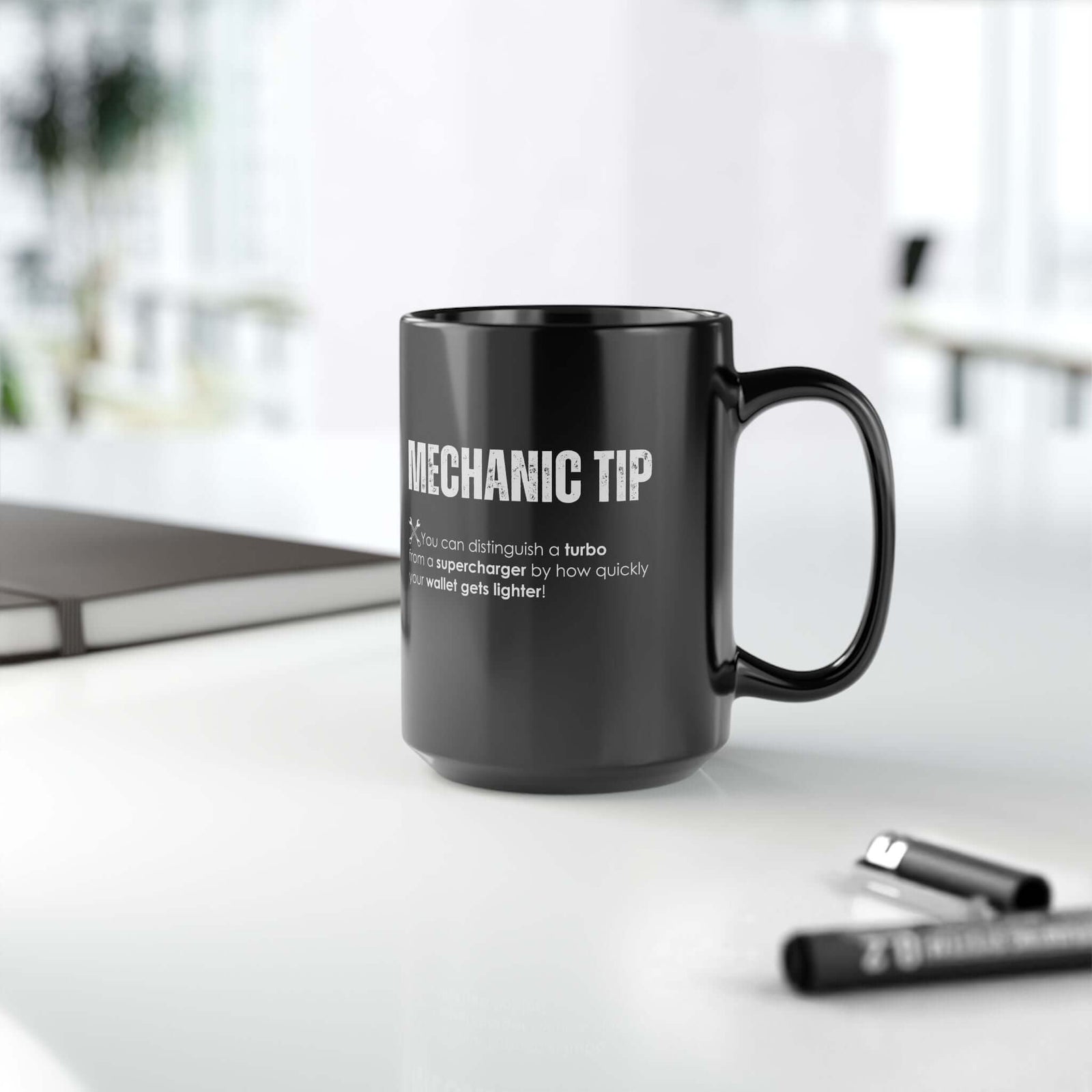 Turbo vs Supercharger Coffee Mug mug - funny gift for car enthusiasts