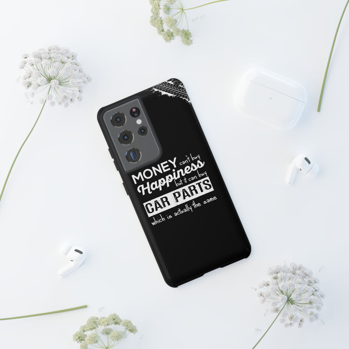 More Car Parts Equals Happiness Tough Phone Case | Car Enthusiast Gift