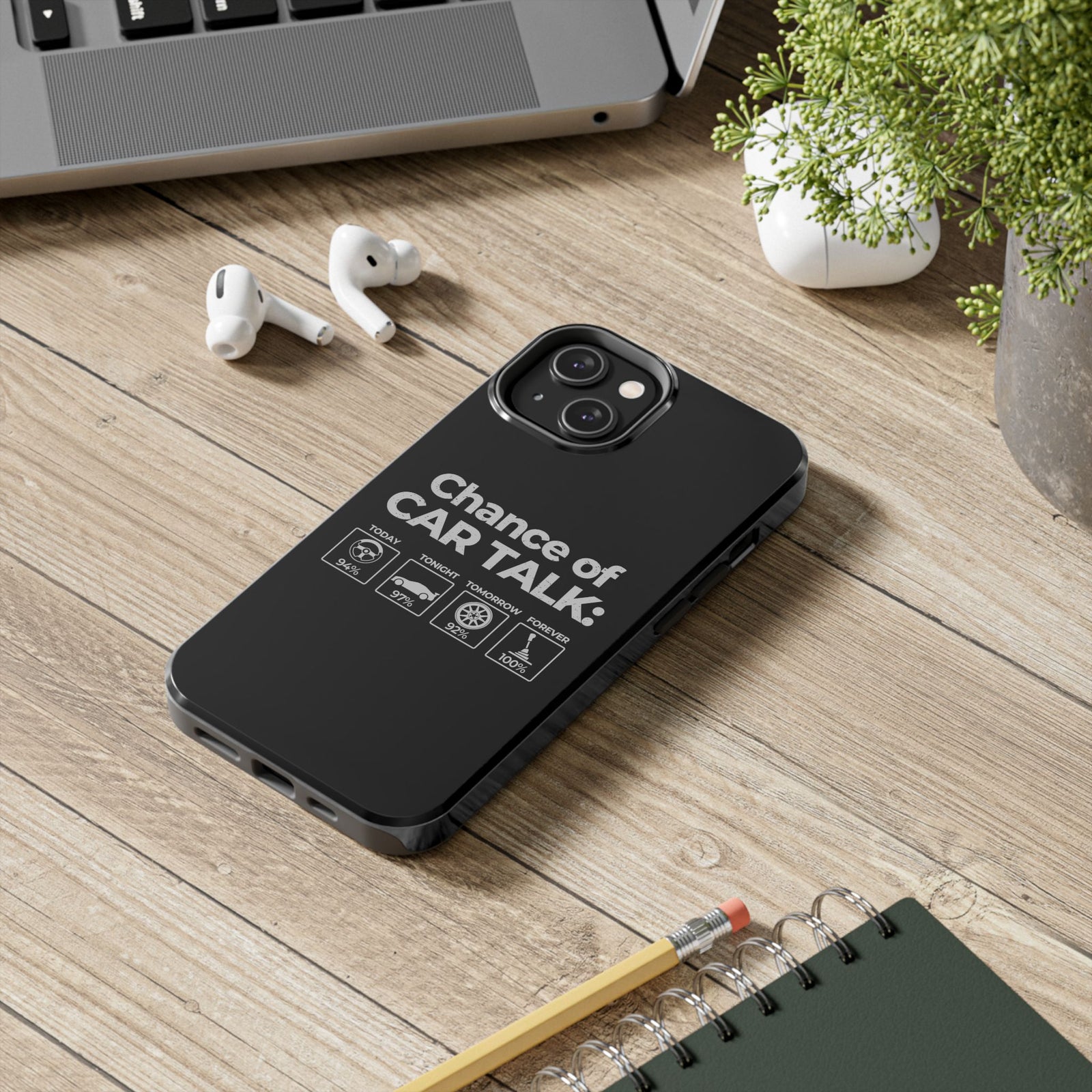 100% Chance of Car Talk Phone Case | Car Enthusiast Gift