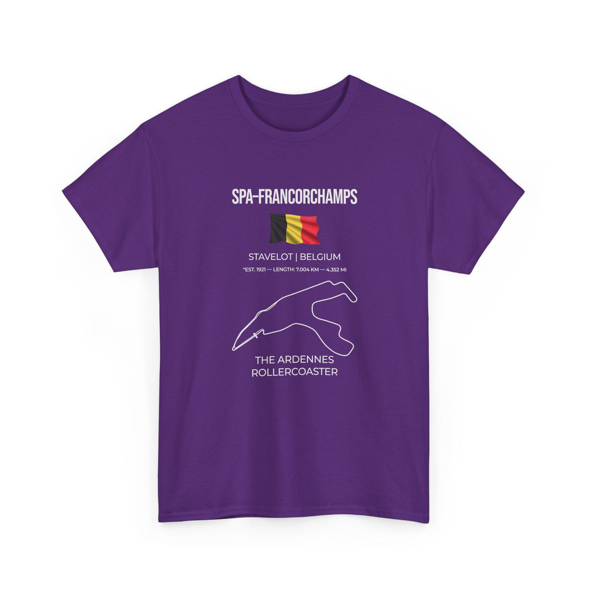 Spa-Francorchamps F1 Racing Track T-Shirt