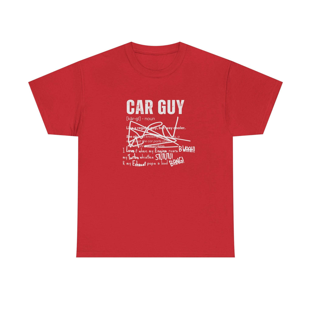 Car guy definition graphic tee - automotive shirt for gearheads