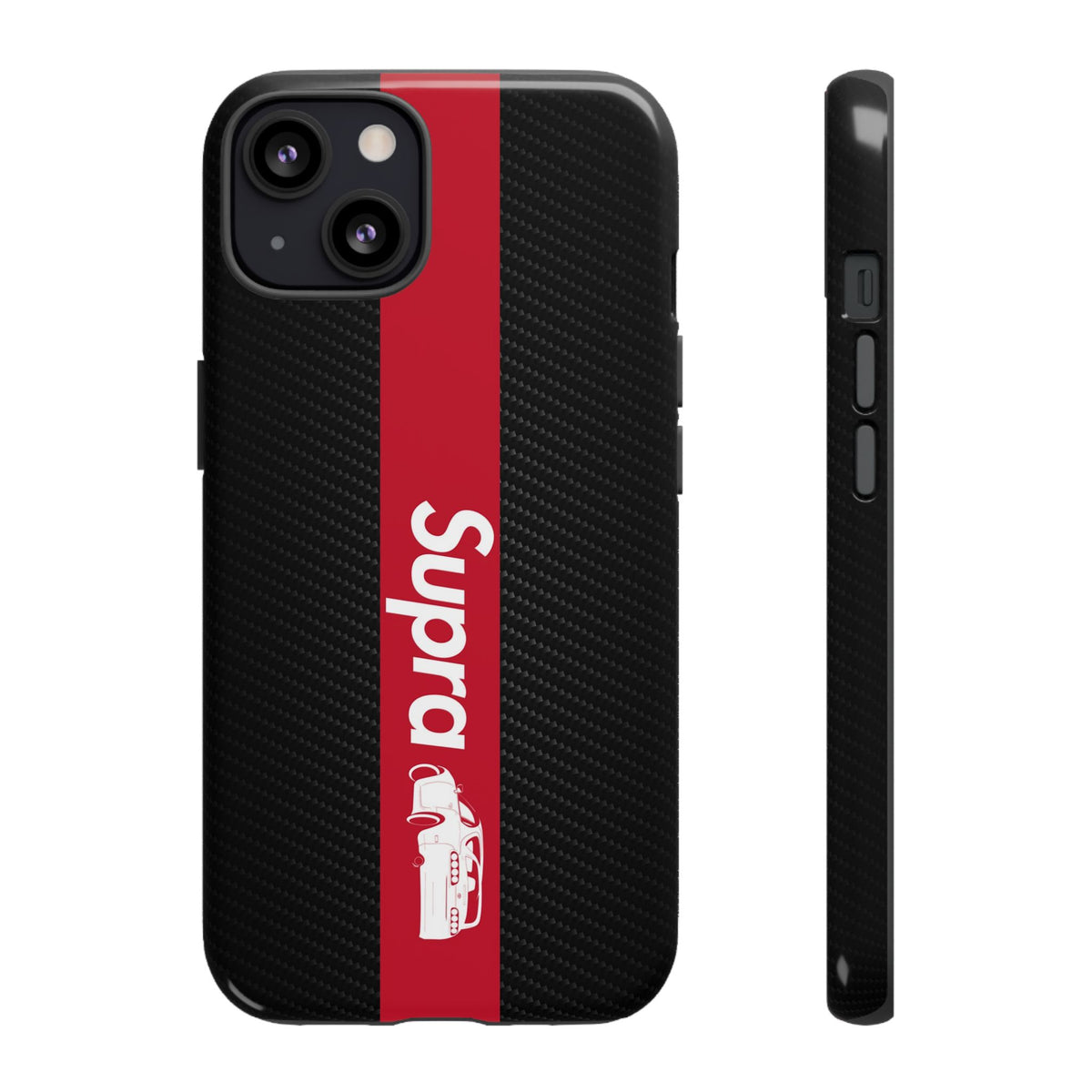 JDM Style Design Tough Phone Case - iPhone 13, glossy, front and side view