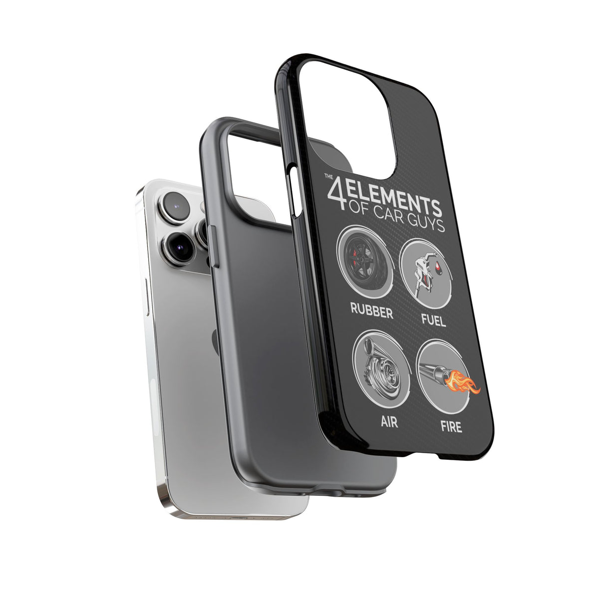 The 4 Elements of Car Guys Tough Phone Case | Funny Car Lover Gift