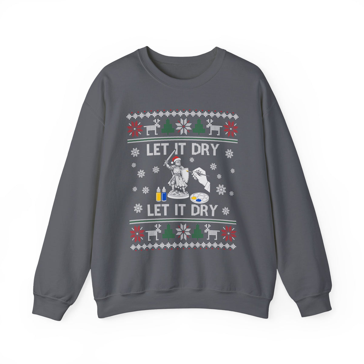 Let It Dry Christmas Sweatshirt in Charcoal