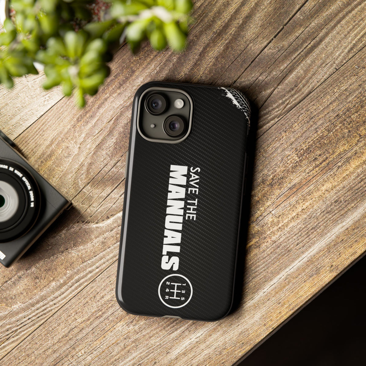 Save The Manuals Tough Phone Case | Manual Transmission Car Guy Gift
