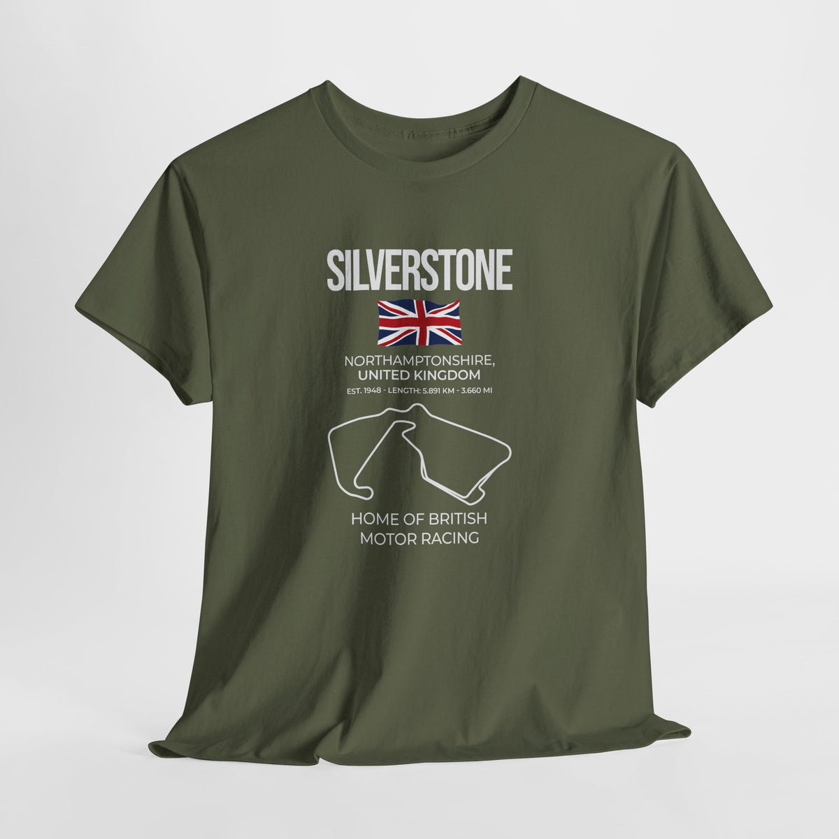 Silverstone Race Track T-Shirt | British Grand Prix Circuit Motorsport Tee