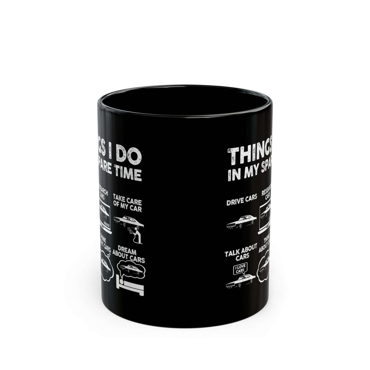 Things I Do in My Spare Time Muscle Car Mug mug - car enthusiast gift