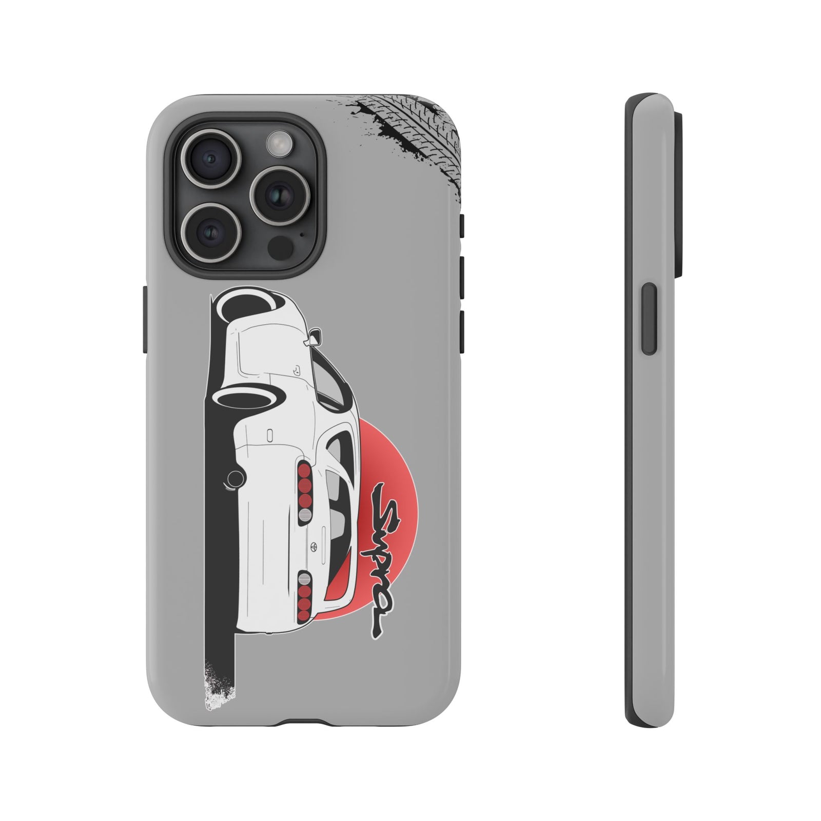 MKIV A80 Supra 2JZ Beast Tough Phone Case - iPhone 15 Pro Max, glossy, front and side view