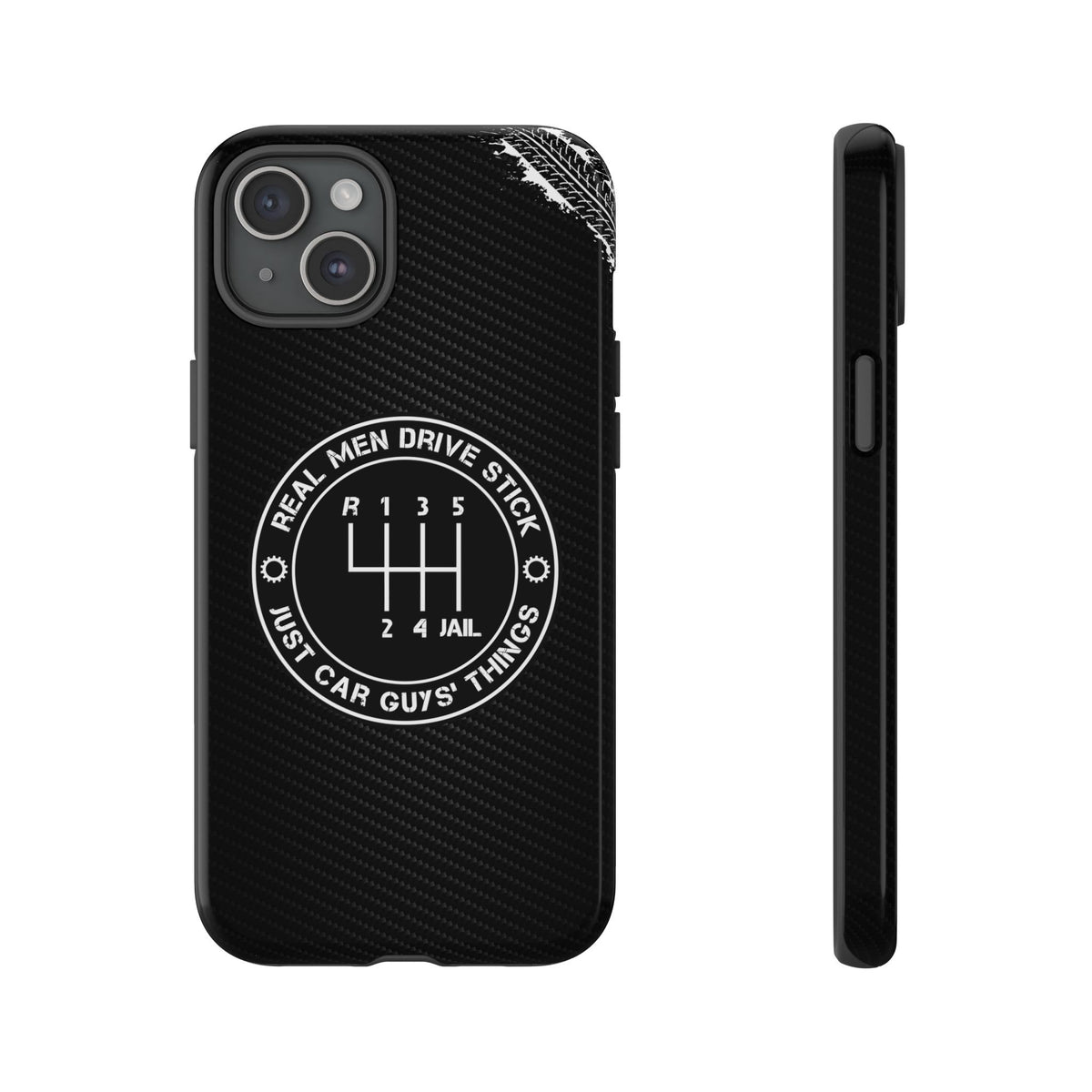 Real Men Drive Stick Manual Transmission Tough Phone Case | Car Guy Gift