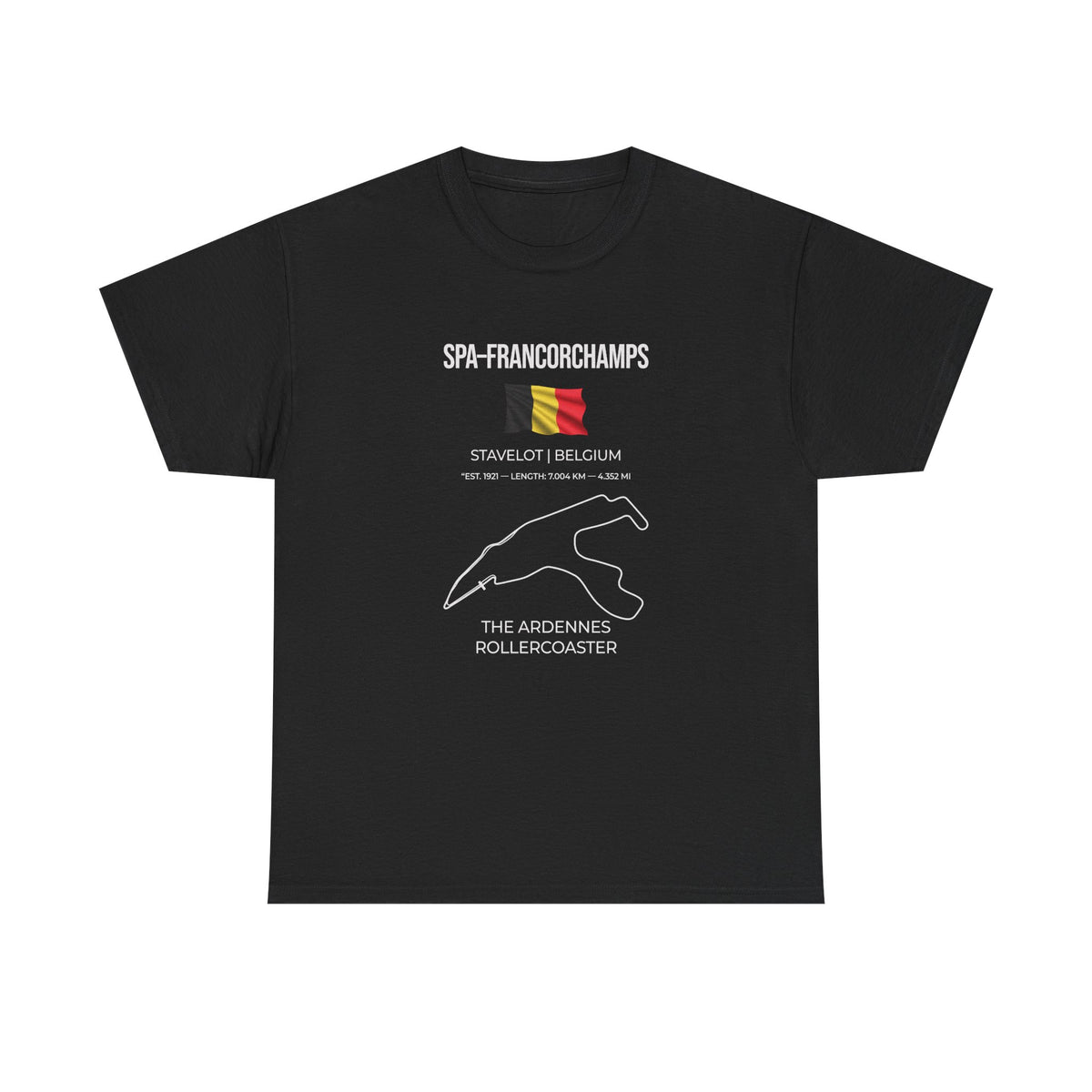 Spa-Francorchamps F1 Racing Track T-Shirt