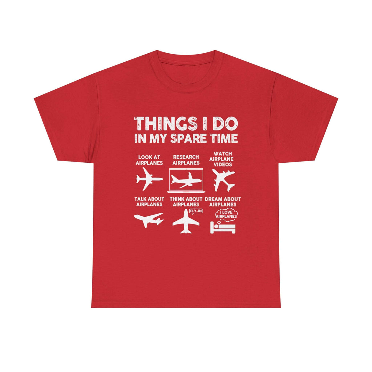 Things I Do in My Spare Time Aviation t-shirt - funny pilot gift