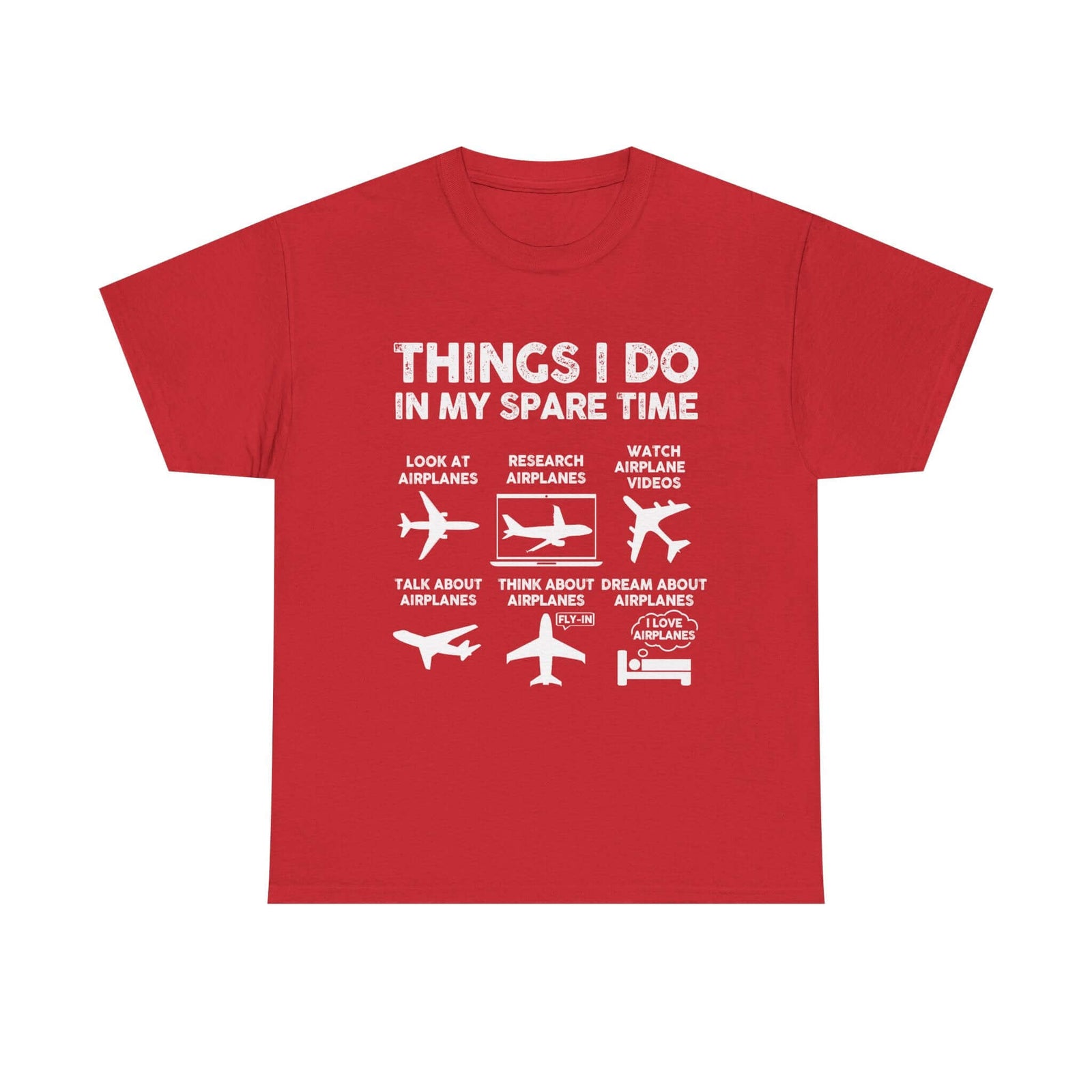 Things I Do in My Spare Time Aviation t-shirt - funny pilot gift