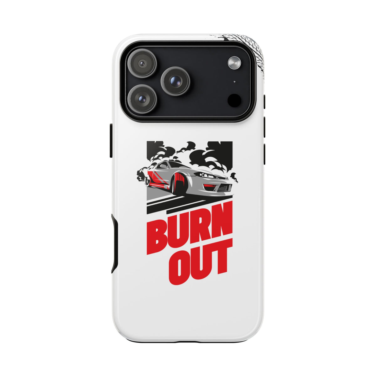 JDM Burnout Tough Car Phone Case - iPhone 17 Pro Max, glossy, front view