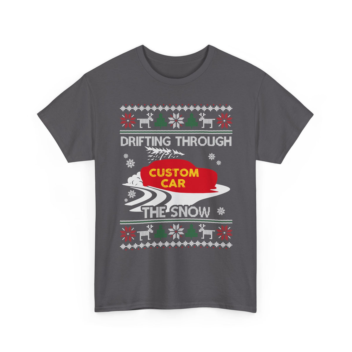 Custom Drift Car Christmas T-Shirt