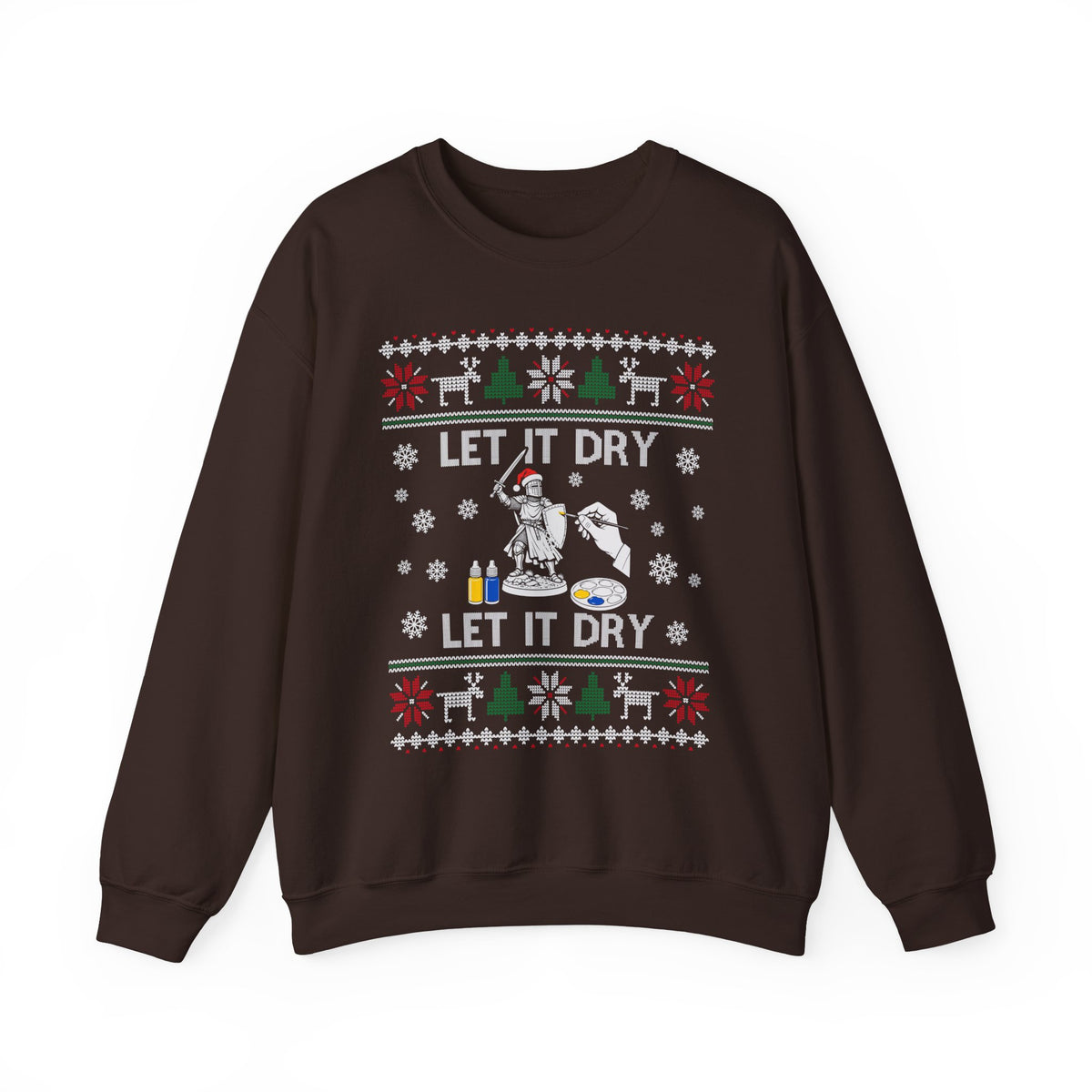 Let It Dry Christmas Sweatshirt in Dark Chocolate