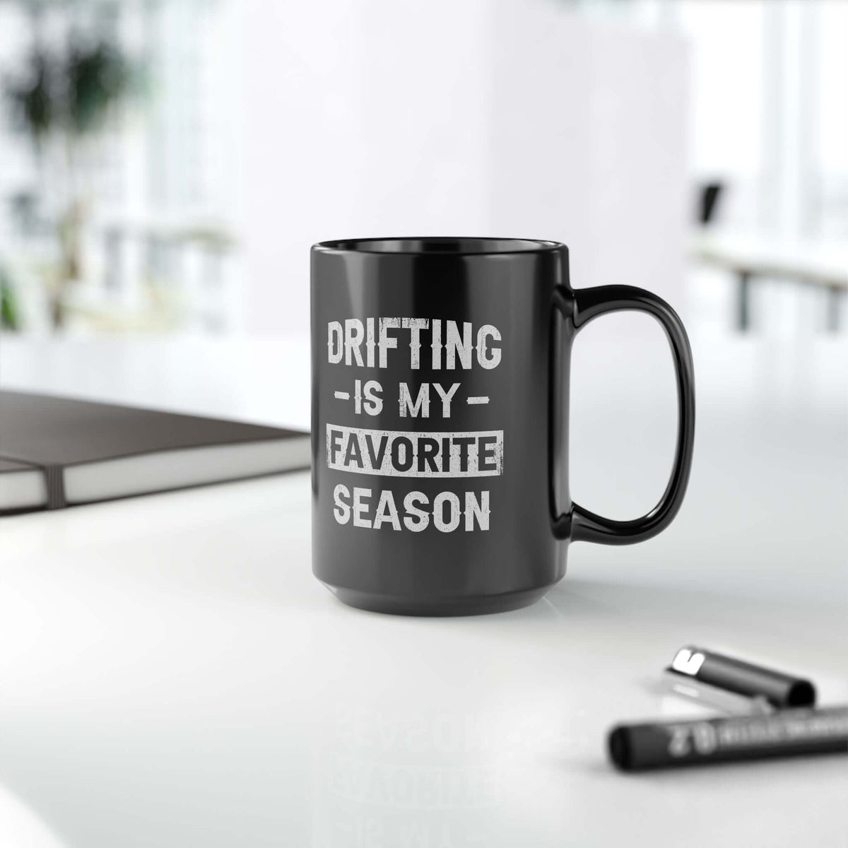Drifting Is My Favorite Season Mug mug design - petrolhead gift