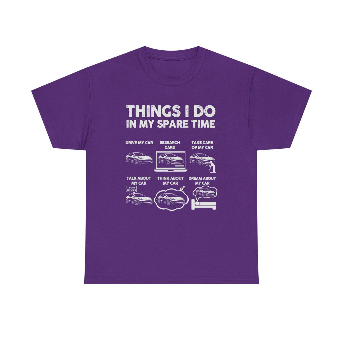 Tesla Owner Things I Do In My Spare Time on model - EV car enthusiast tee