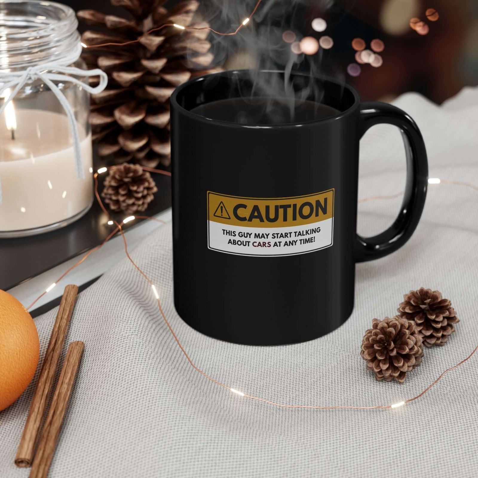 Caution This Guy May Start Talking About Cars Mug coffee mug gift - car guy present